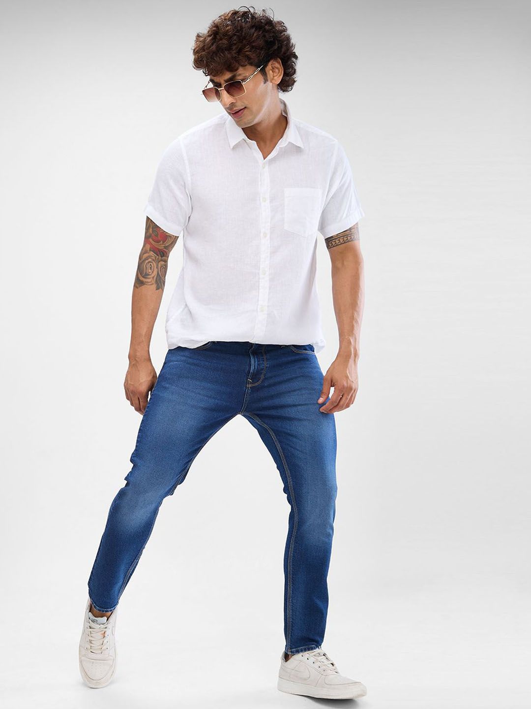 SPYKAR Men Slim Fit Light Fade Clean Look Stretchable Jeans