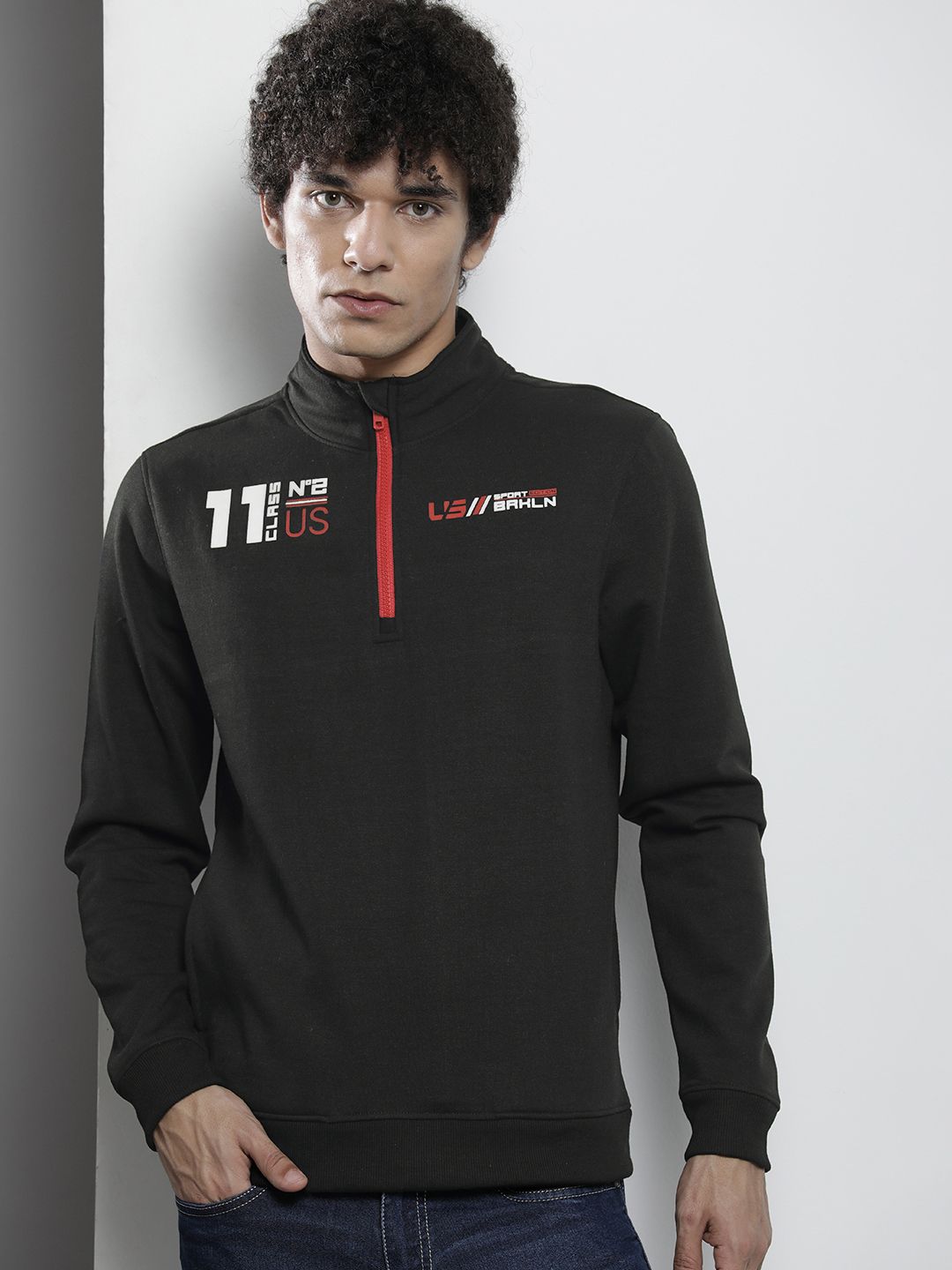 The Indian Garage Co Men Black Sweatshirt