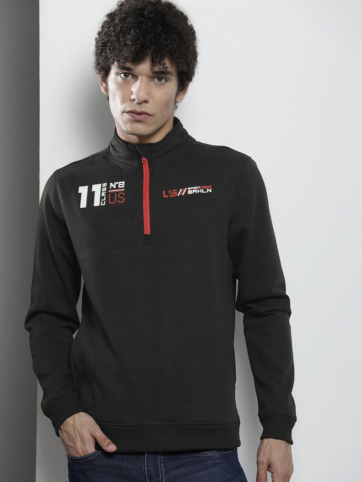 The Indian Garage Co Men Black Sweatshirt