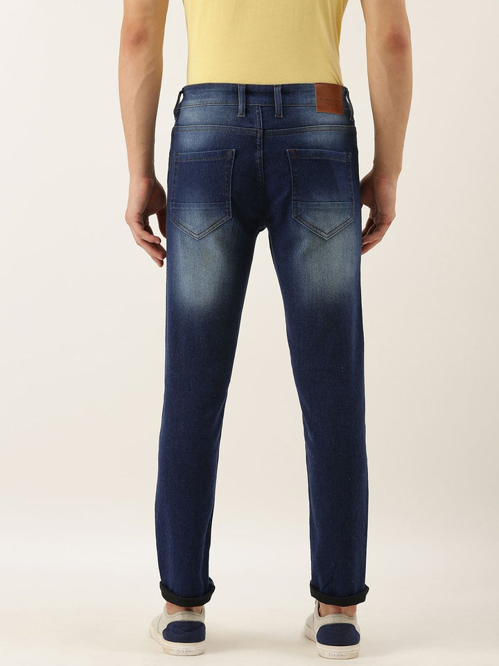 The Indian Garage Co Men Blue Slim Fit Mid-Rise Clean Look Jeans