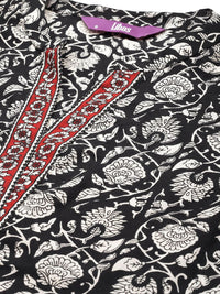 Libas Women Floral Printed Regular Pure Cotton Kurta with Palazzos & Dupatta