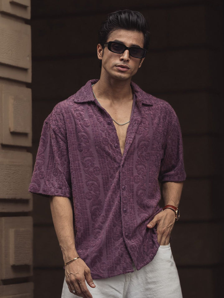 Powerlook India Slim Spread Collar Checked Oversized Casual Shirt