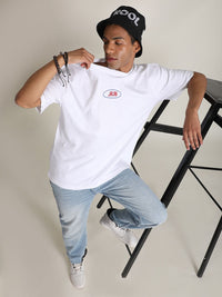 Bene Kleed Men Pure Cotton Typography Printed Oversized T-shirt