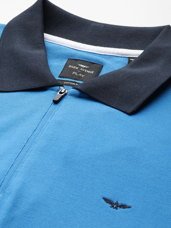 Park Avenue Men Polo Collar Slim Fit T-shirt