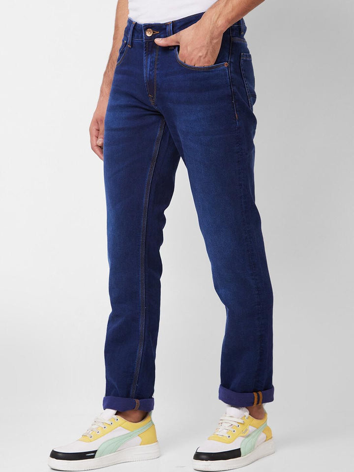 SPYKAR Men Mid Rise Clean Look Light Fade Cotton Jeans