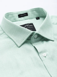 Park Avenue Pure Cotton Self Design Slim Fit Textured Formal Shirt