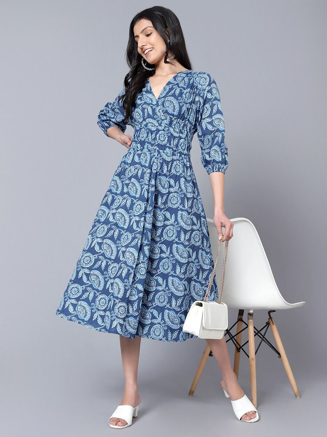 Bani Women Ethnic Motifs Midi Dress