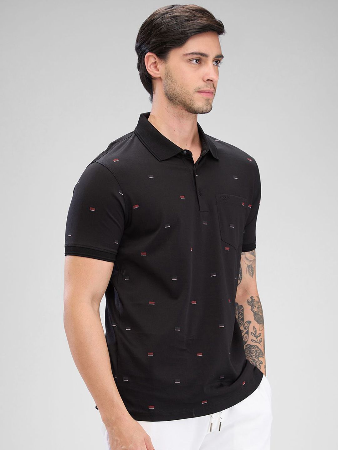 Park Avenue Men Polo Collar Slim Fit T-shirt