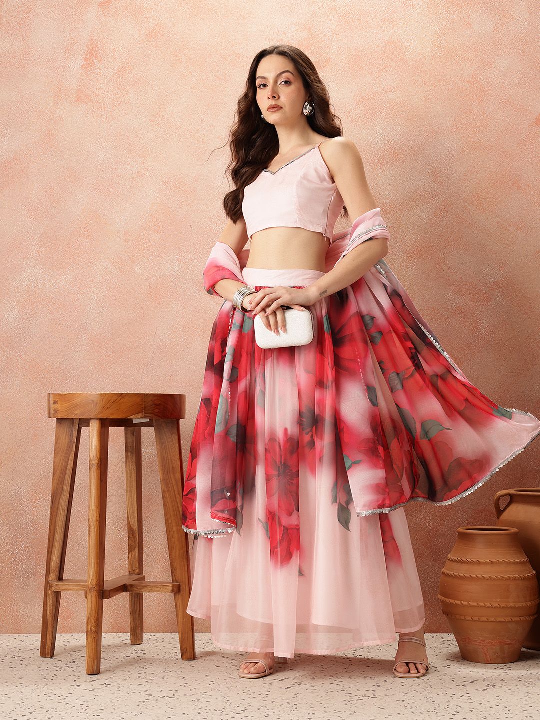 all about you Printed Ready to Wear Lehenga Set With Dupatta