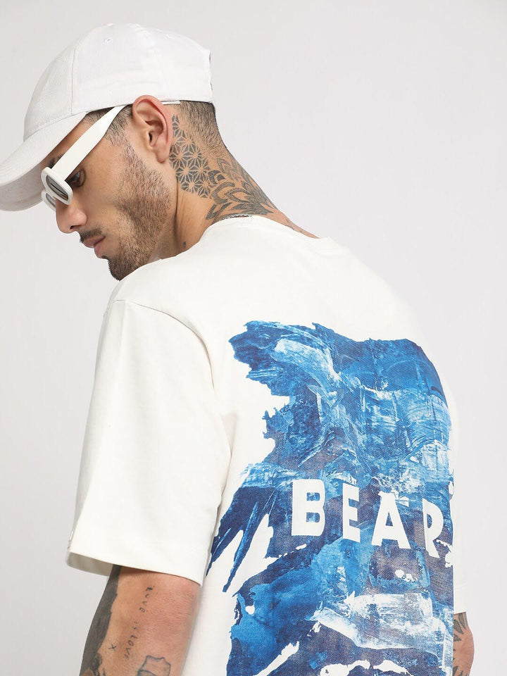 THE BEAR HOUSE Typography Printed Regular Fit Cotton T-shirt