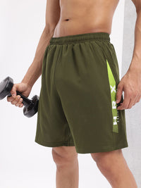 HRX by Hrithik Roshan Men Brand Logo Print Mid-Rise Training Shorts