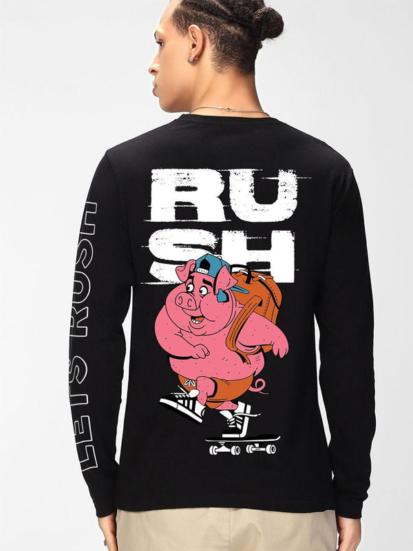 Bewakoof Men Typography Printed Round Neck Cotton T-shirt