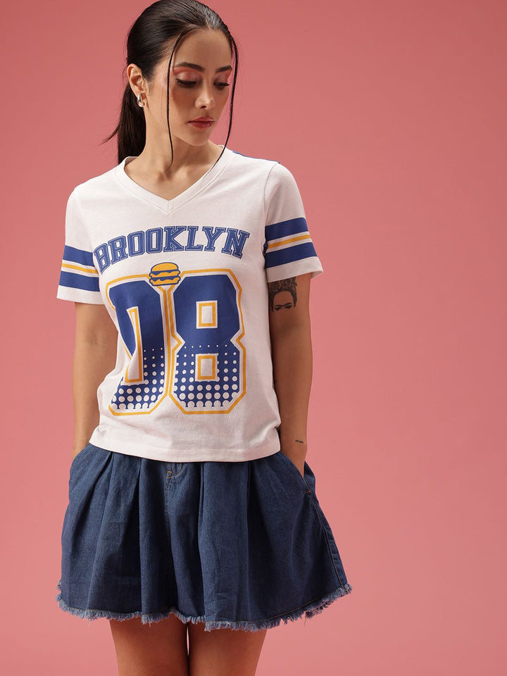DressBerry Typography Printed T-shirt