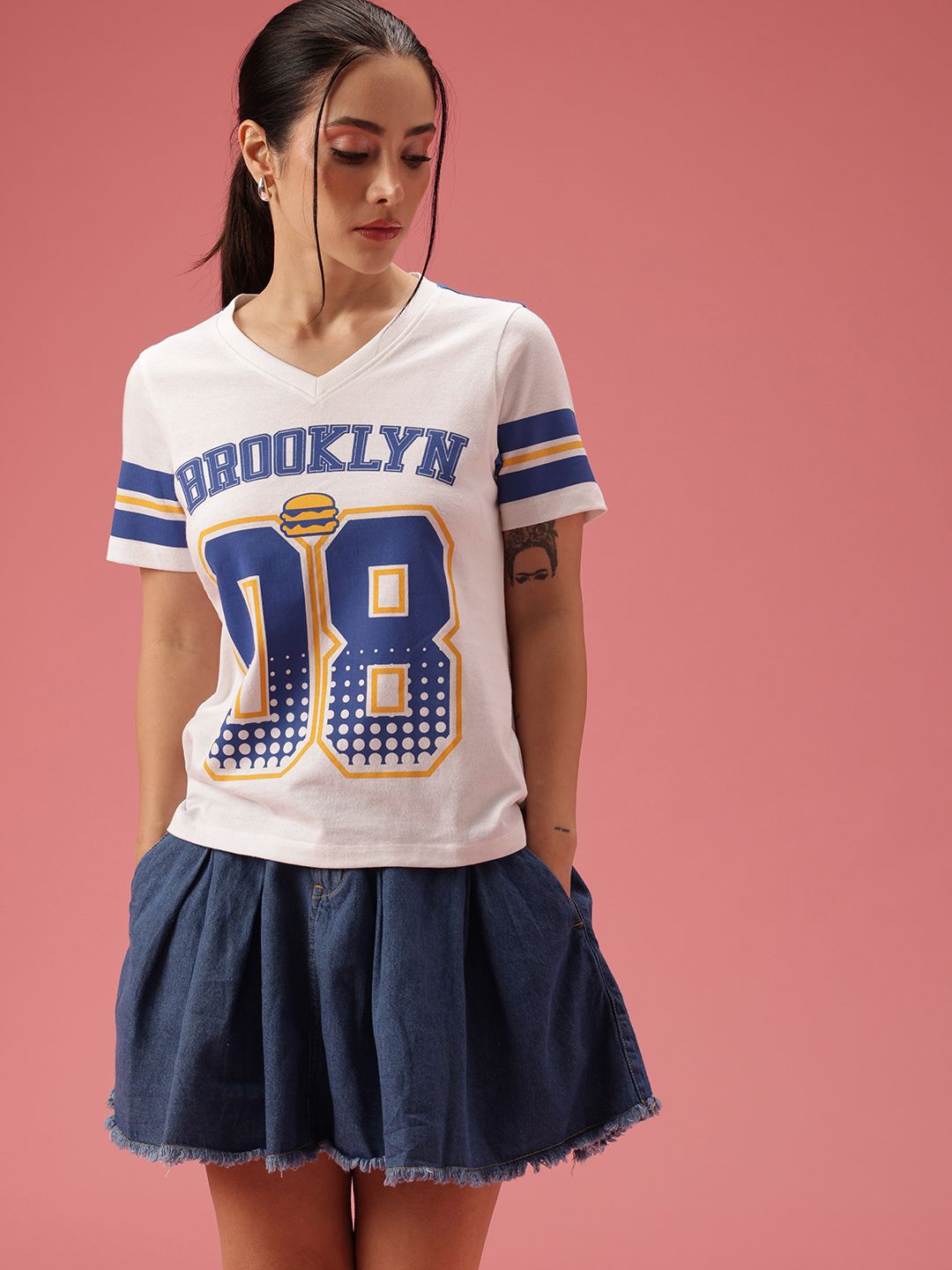 DressBerry Typography Printed T-shirt