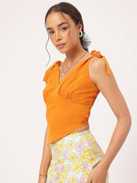 DressBerry Y2K GIam Smocked Scarf Hem Top