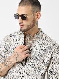VASTRADO Classic Slim Fit Abstract Printed Casual Shirt