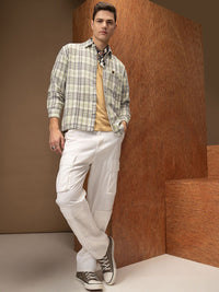 LOCOMOTIVE Oversized Dobby Textured Utility Pocket Overshirt