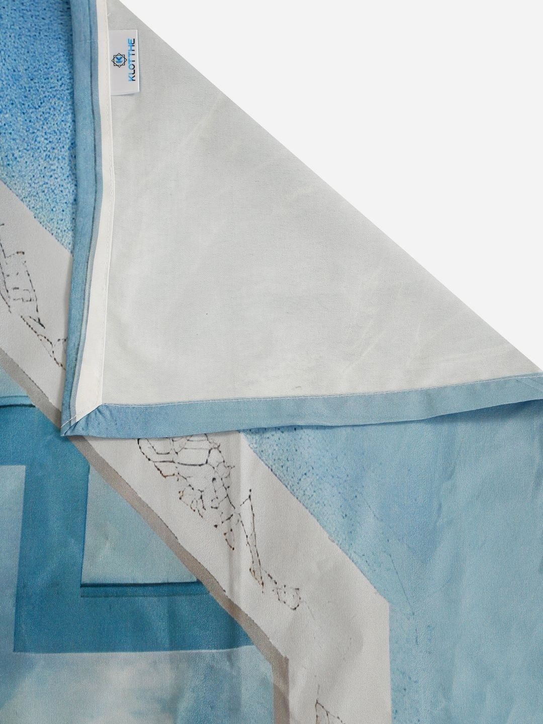 Moda Rapido X KLOTTHE Blue & Pink Floral 400 TC Single Bedsheet with 1 Pillow Covers
