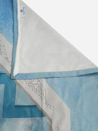Moda Rapido X KLOTTHE Blue & Pink Floral 400 TC Single Bedsheet with 1 Pillow Covers