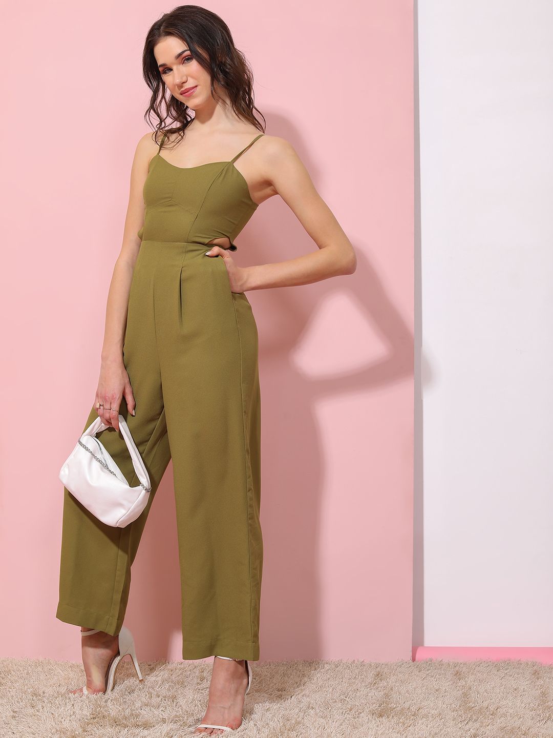 Tokyo Talkies Women Solid Basic Jumpsuit