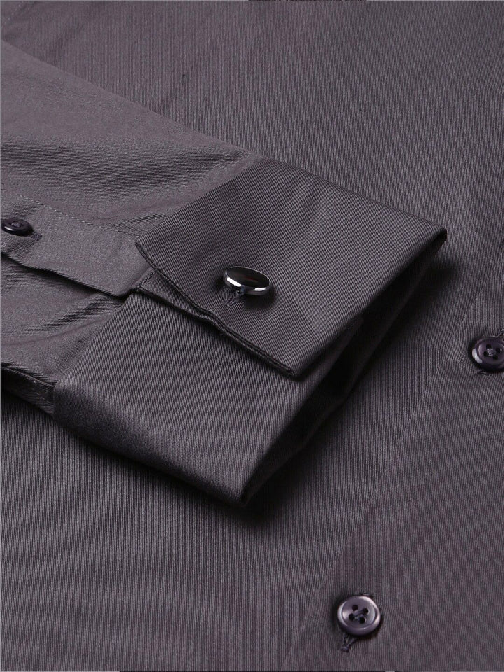 Hancock Modern Chest Pocket Slim Fit French Cuff Opaque Cotton Formal Shirt