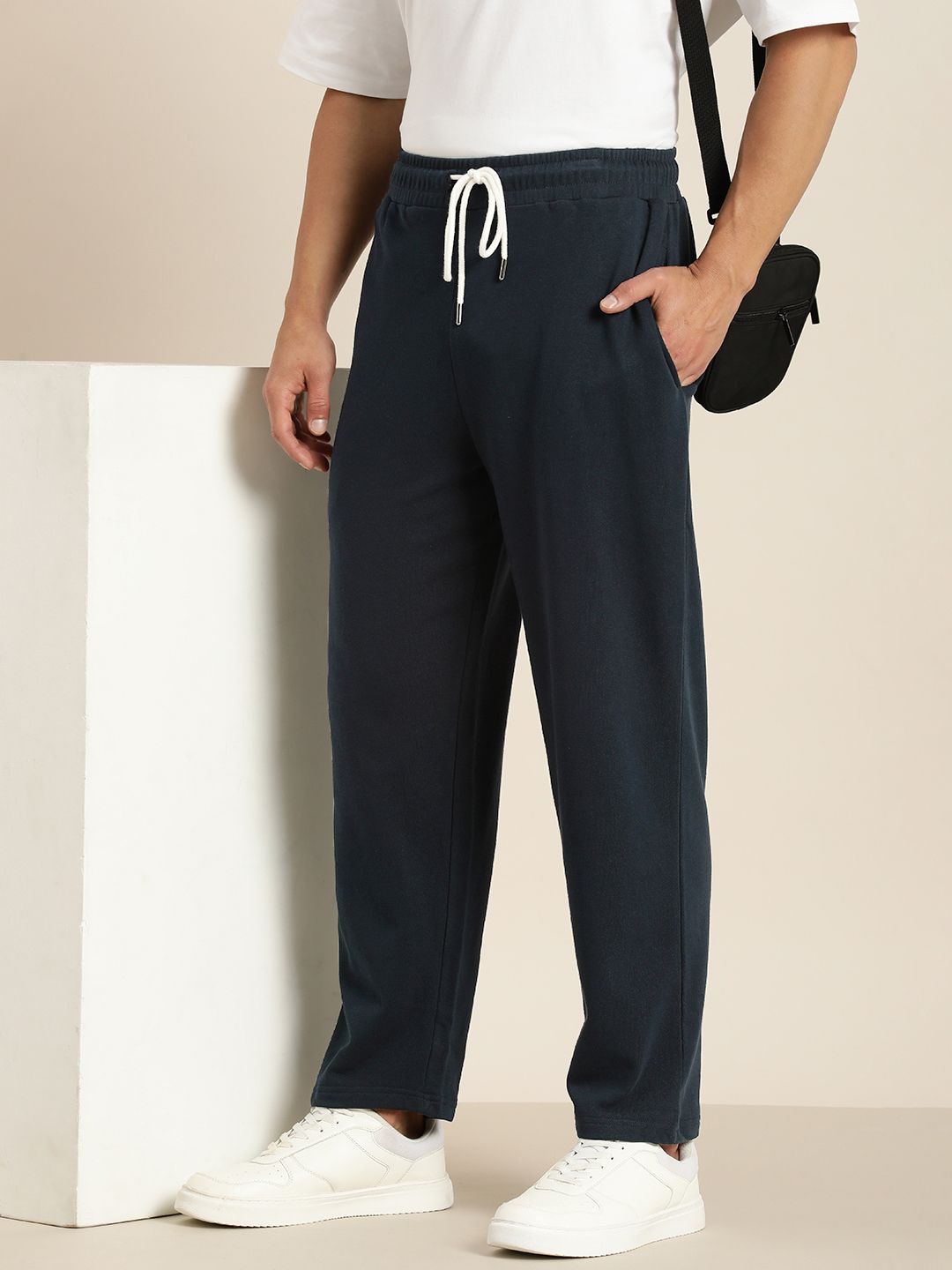 DILLINGER Men Lightweight Relaxed Fit Baggy Kintted Track Pants
