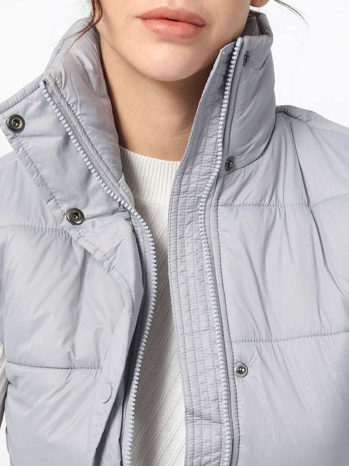 RAREISM Women Purple Solid Padded Jacket