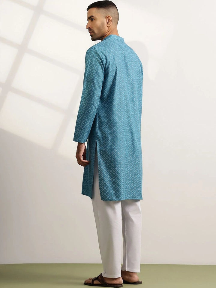 Anouk Men Printed Regular Kurta with Pyjamas