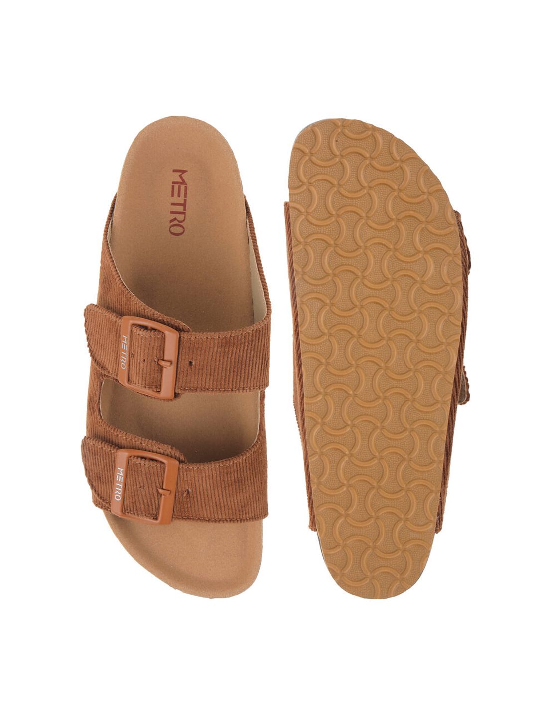 Metro Women Open Toe Flats with Buckles