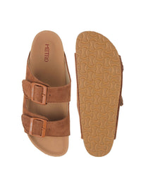 Metro Women Open Toe Flats with Buckles