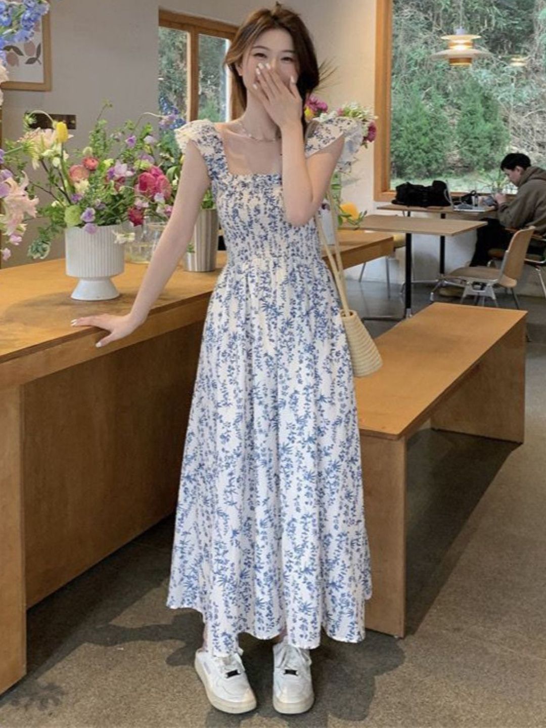 DressBerry Women Floral Printed Fit & Flare Maxi Dress