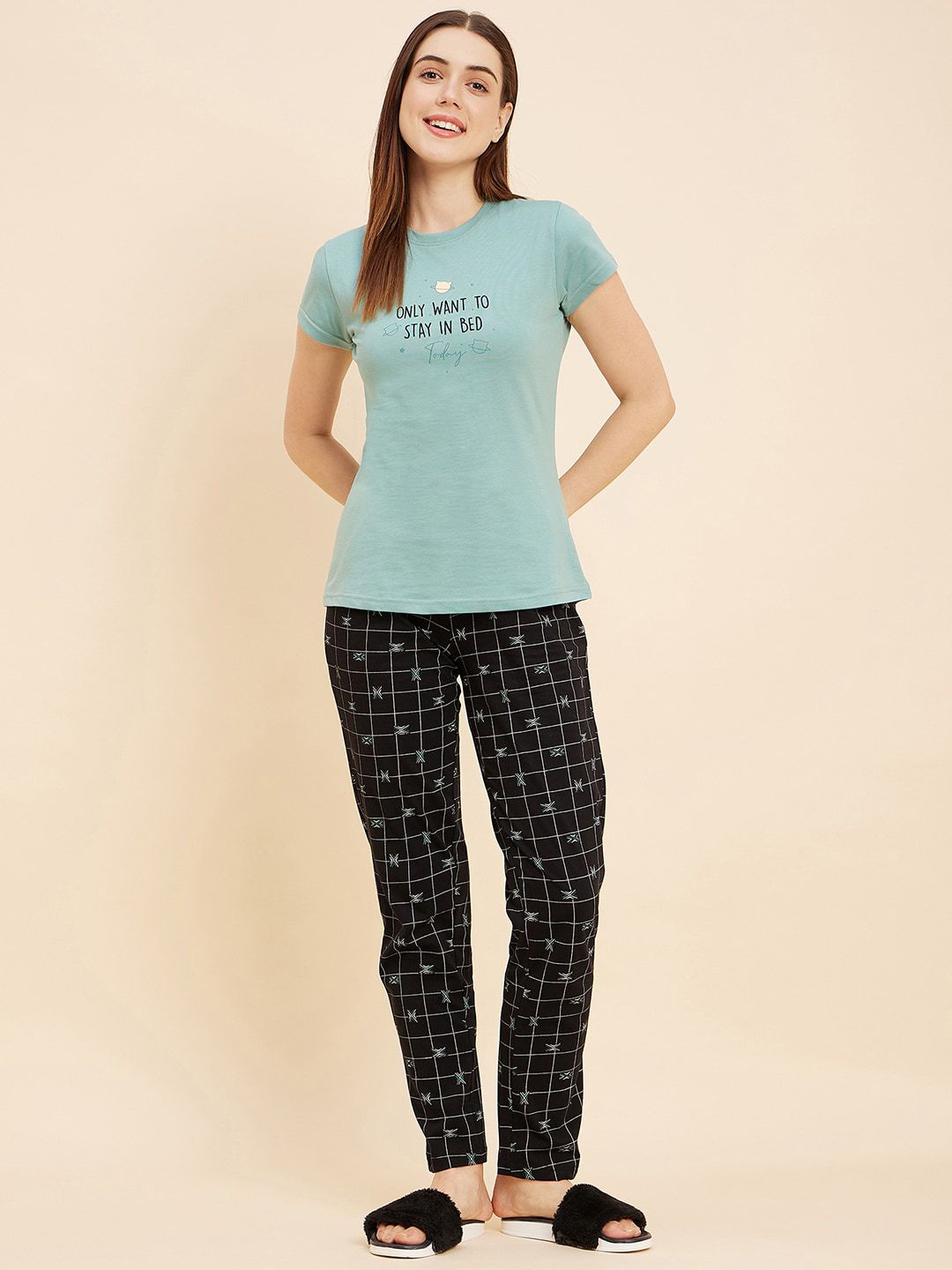 Sweet Dreams Graphic Printed Night suit