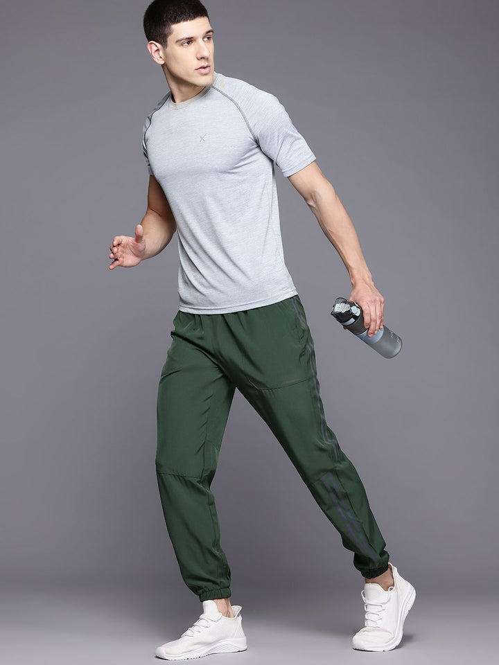 HRX by Hrithik Roshan Men Rapid-Dry Running Joggers With Reflective Detail