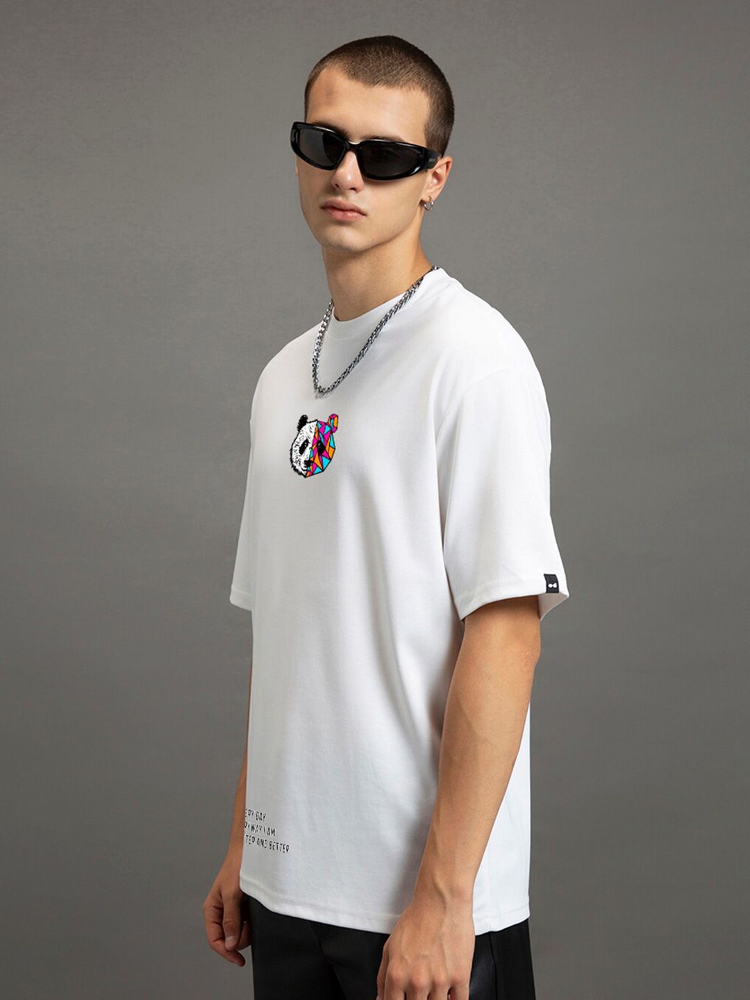 Bewakoof Better & Better Printed Drop-Shoulder Sleeves Oversized Cotton T-shirt