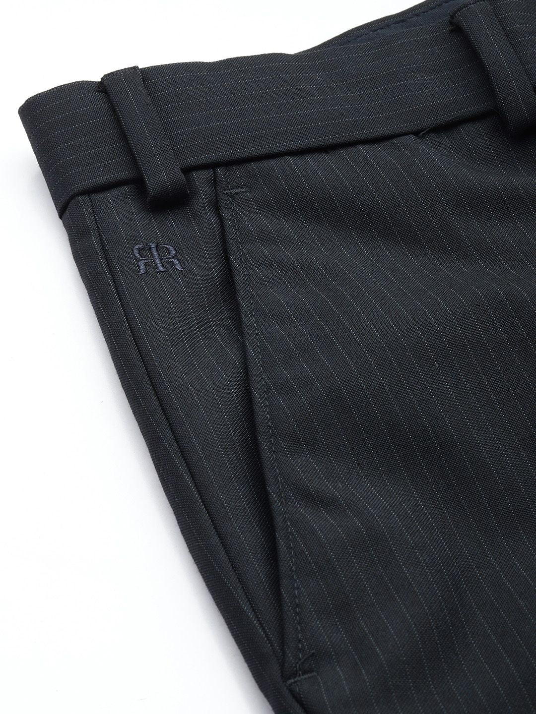 Raymond Men Striped Slim Fit Formal Trousers