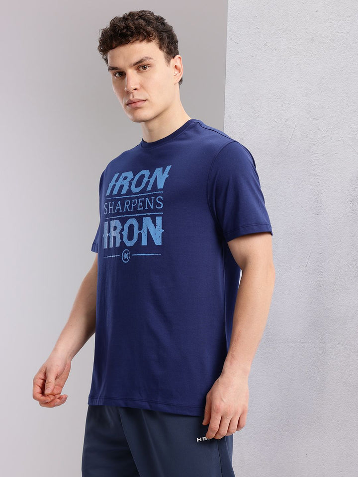 HRX by Hrithik Roshan Men Typography Printed Training T-shirt