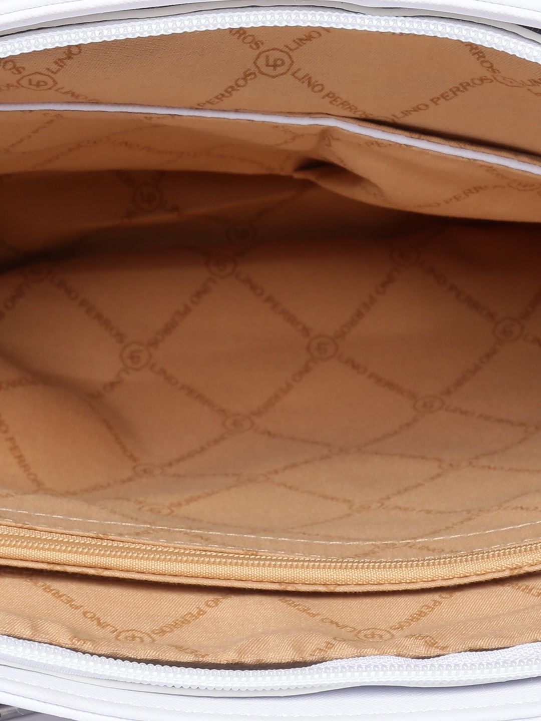 Lino Perros Pink & Off-White Printed Shoulder Bag
