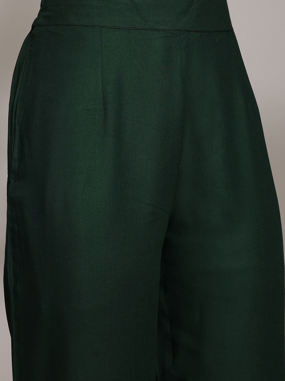 Anouk Women Floral Embroidered Pleated Kurta with Trousers & Dupatta