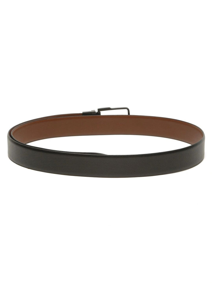 Teakwood Leathers Men Textured Leather Reversible Formal Belt