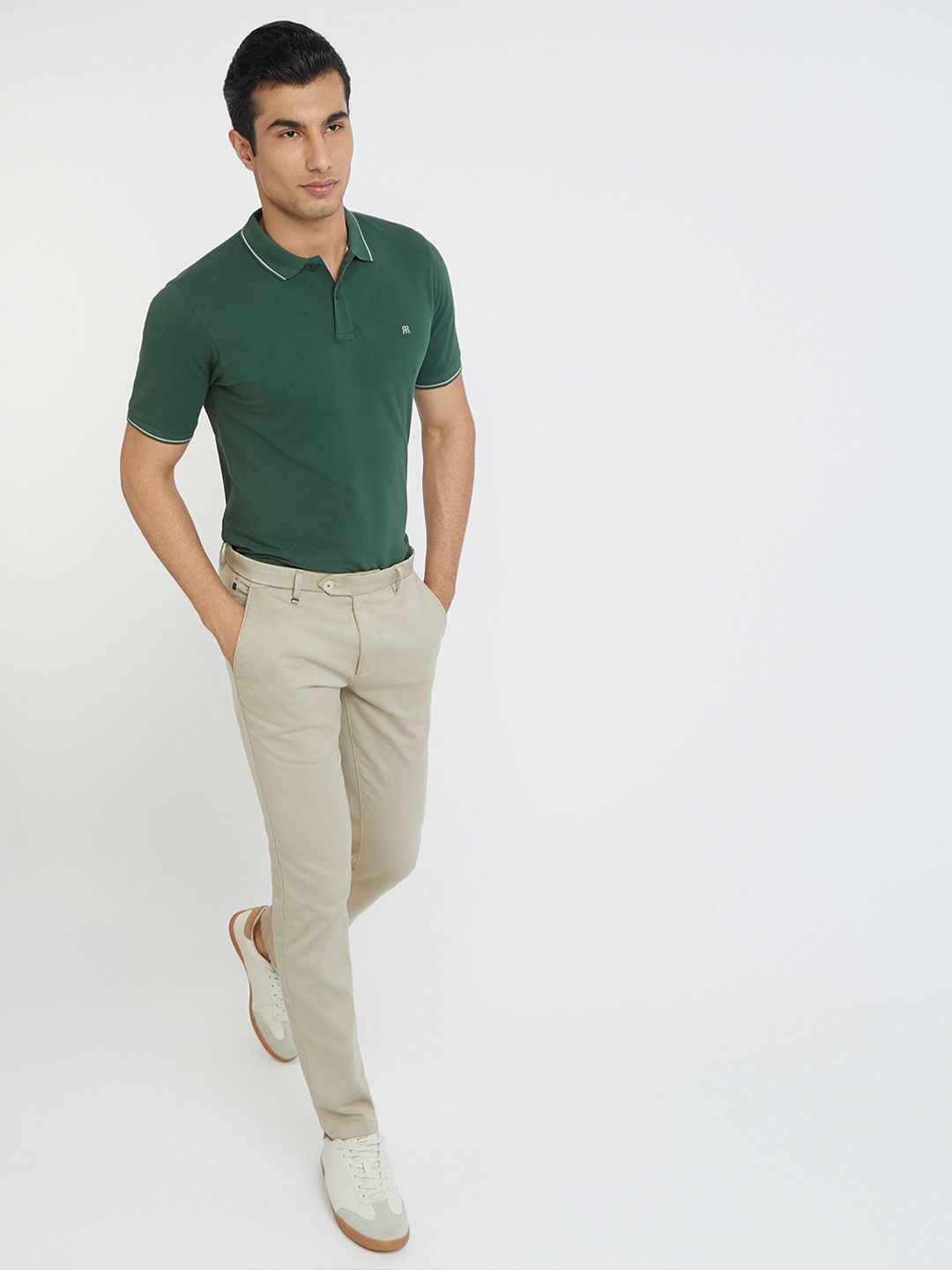 Raymond Pure Cotton Modern Fit Polo Collar T-shirt