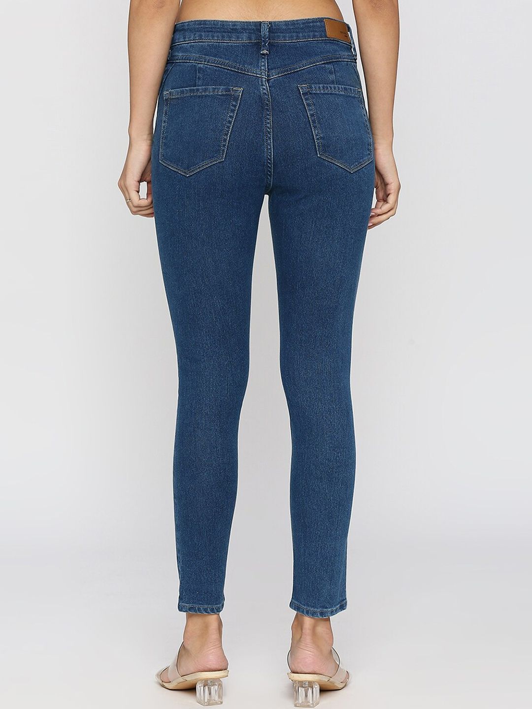 SPYKAR Women Mid-Rise No Fade Dark Shade Non Stretchable Skinny Fit Jeans