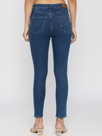 SPYKAR Women Mid-Rise No Fade Dark Shade Non Stretchable Skinny Fit Jeans