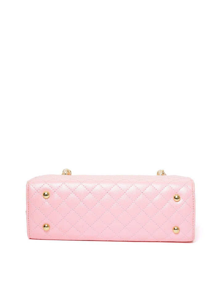 Lino Perros Pink Quilted Handheld Bag