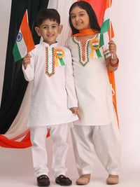 VASTRAMAY Girls Regular Gotta Patti Kurta With Patiala & Dupatta