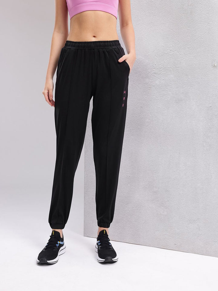 HRX by Hrithik Roshan Women Front Seam Mid-Rise Rapid-Dry Training Joggers