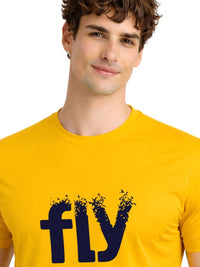 ADRO Men Typography Printed T-shirt