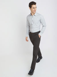 Park Avenue Self Design Slim Fit Textured Formal Shirt