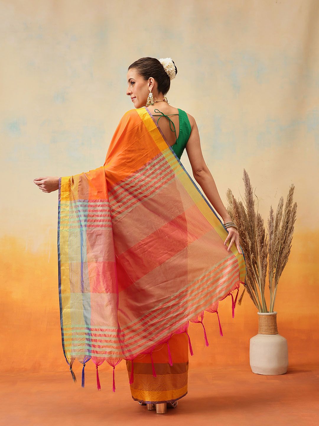 Silk Land Art Silk Uppada Pattu Ready to Wear Saree