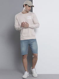 The Indian Garage Co Men Blue Slim Fit Denim Shorts