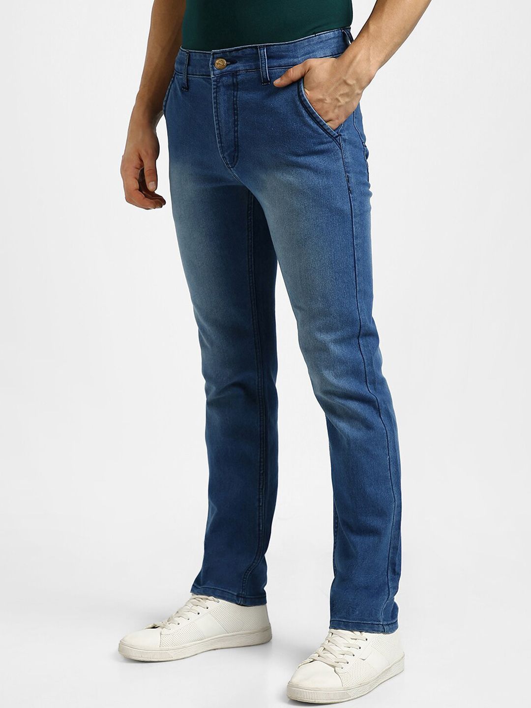 Urbano Fashion Men Mid-Rise Light Fade Stretchable Jeans